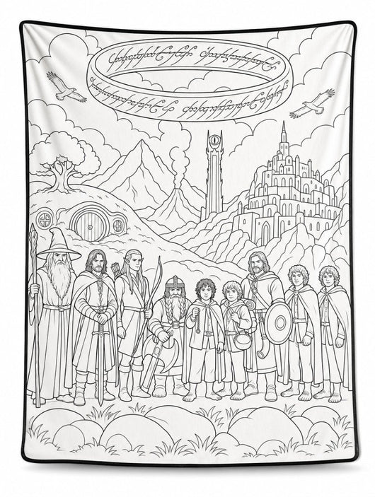 Quest Quilt Fellowship line-art design