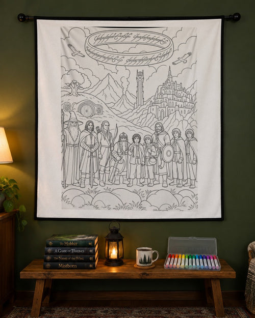 Quest Quilt™ Fantasy Coloring Blanket